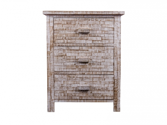 3 Drawers Wooden Vintage Style Distressed File Cabinet Wholesale 3